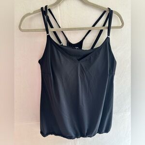 Athleta Black Fitted Backless Camisole